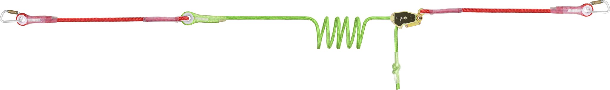 POST LINE - Horizontale temporäre Seilsicherung für 2 Personen, max. Länge 14 m, für ISO-Container