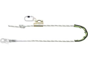 Verbindungsmittel aus Kernmantelseil zur Arbeitsplatzpositionierung mit Seilkürzer maximale Länge 4m