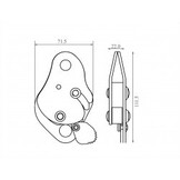 Seilklemme für 11 mm Kernmantelseil