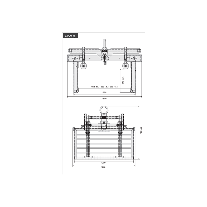 Mechanische automatische klammer beton PMF5