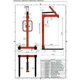 Palettenhaken mit Feder PB30 3000 kg