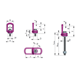 RUD VIP VLBG PLUS Lastbock Gewinde M24 4,5 Tonnen