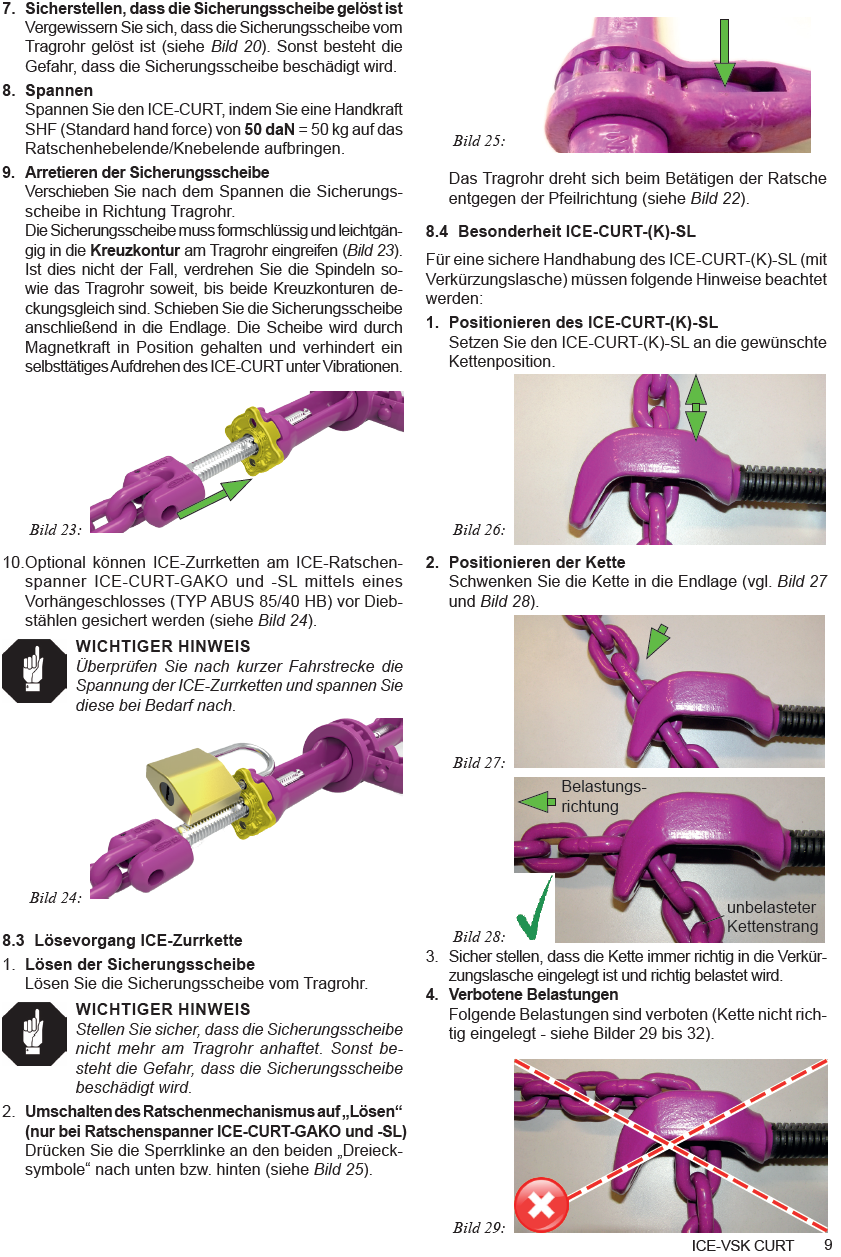 ICE-CURT-SL - Ratschenspanner Güteklasse 10