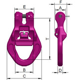 RUD Güteklasse 12 ICE-Mulden-Einhängeglied IMEG- 5 und 8 ton