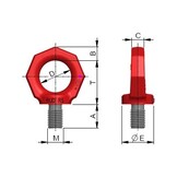 RUD Hochwertige Ringschraube RS Güteklasse 8