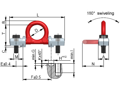RUD Ringbock Gewinde RBG Güteklasse 8