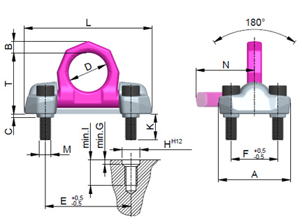 RUD Ringbock Gewinde VRBG Güteklasse 10