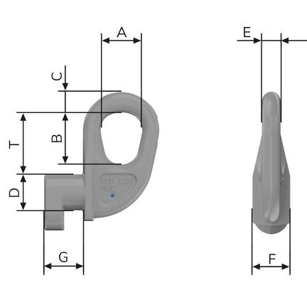 RUD Güteklasse 10 VIP-Containerhaken VCH 12,5T