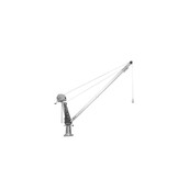 Davit Drehkran 900kg. 2 meter Länge
