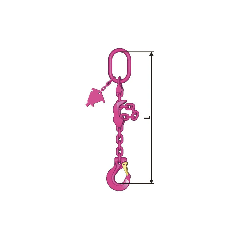 RUD 28mm VIP-Kettengehänge 1-Strang mit Sicherheitshaken VCGH, verkürzbar Güteklasse 10 WLL 28,0 Ton