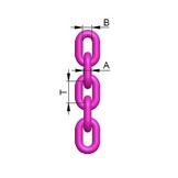 RUD 6mm RUD VIP-Kranzkette einfachr Güteklasse 10  WLL 1,65 / 1,2Ton