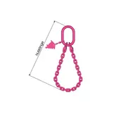 RUD 6mm RUD VIP-Kranzkette einfachr Güteklasse 10  WLL 1,65 / 1,2Ton