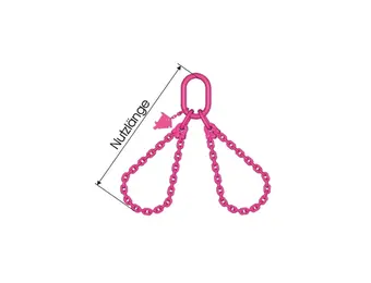 RUD 13mm RUD VIP-Kranzkette doppelt Güteklasse 10  WLL 11,2 / 8,0Ton