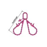 RUD 13mm RUD VIP-Kranzkette doppelt , verkürzbar Güteklasse 10 WLL 11,2 / 8,0Ton