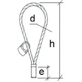 Seilschlaufe M-Draht M36