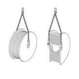 Hebehaken kabeltrommeln