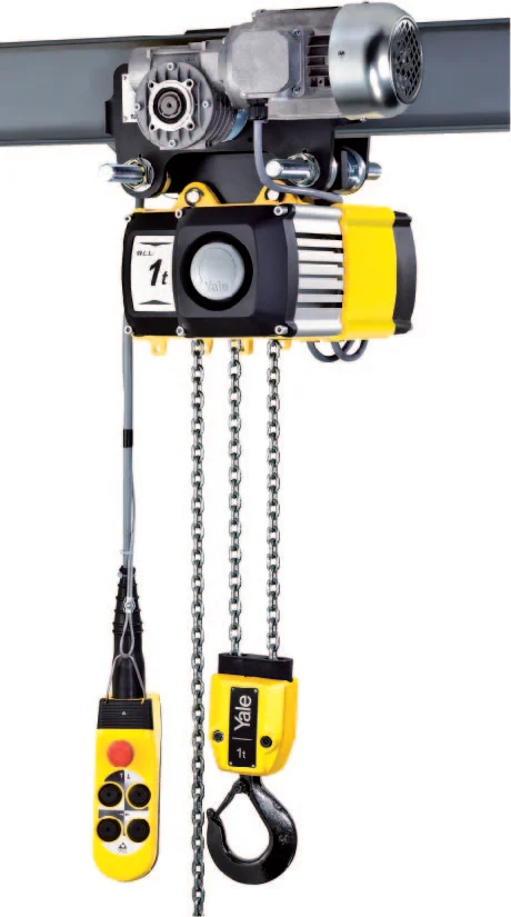 Yale CPV-F Elektro-Kettenzug 250 kg 400 V, mit elektrischem Fahrwerk