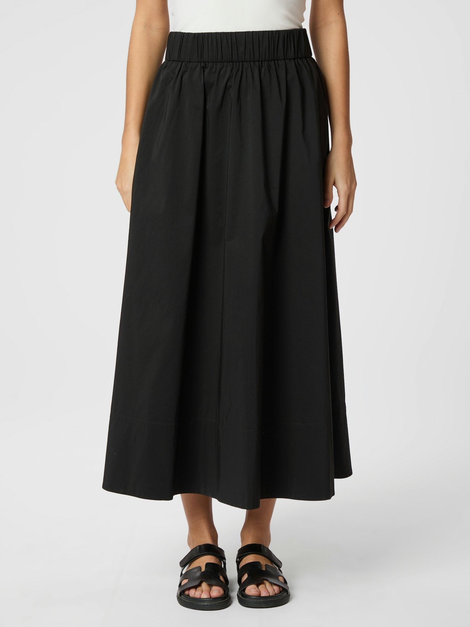 Yara Long Poplin Skirt