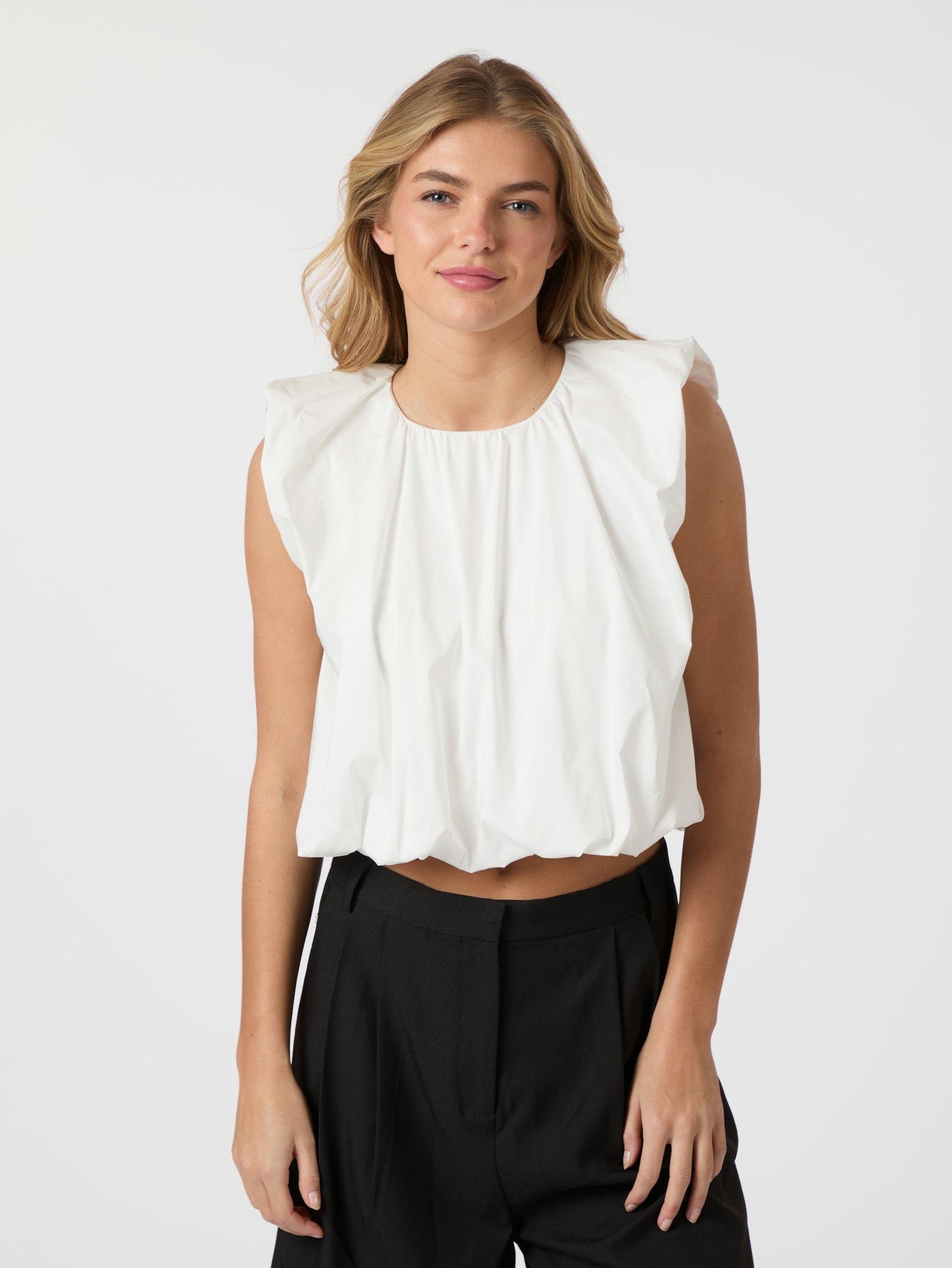 Neo Noir Ivania Poplin Top