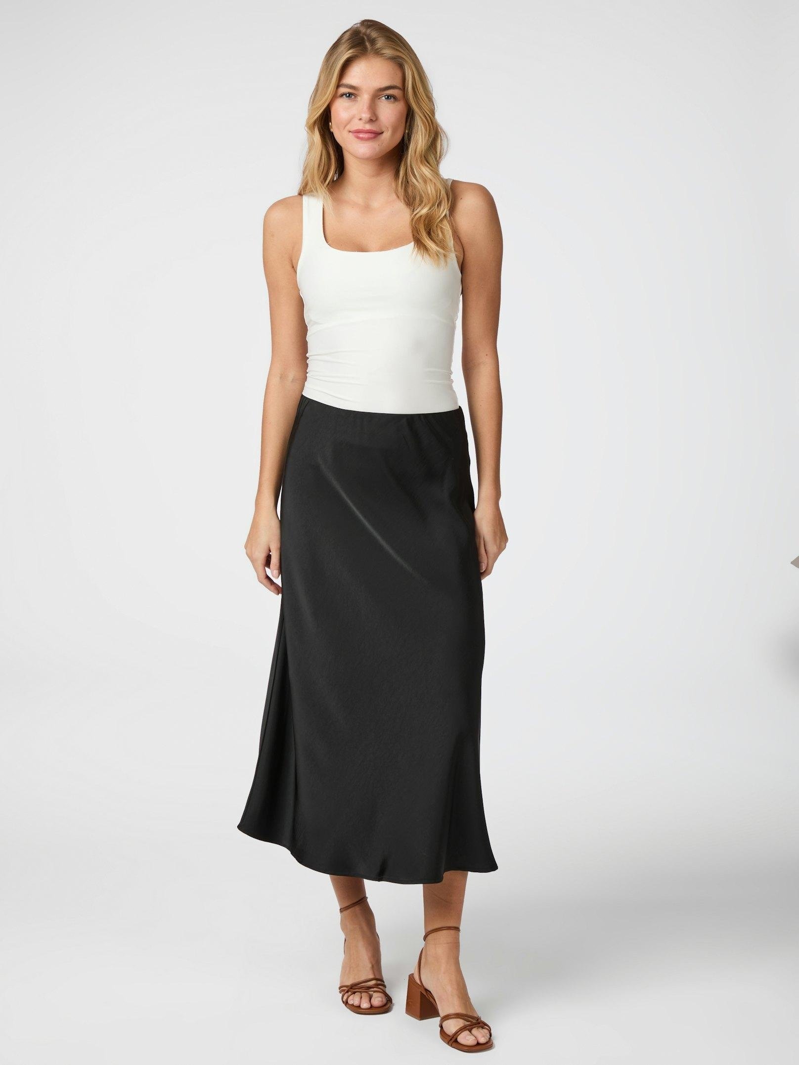 Bovary satin skirt