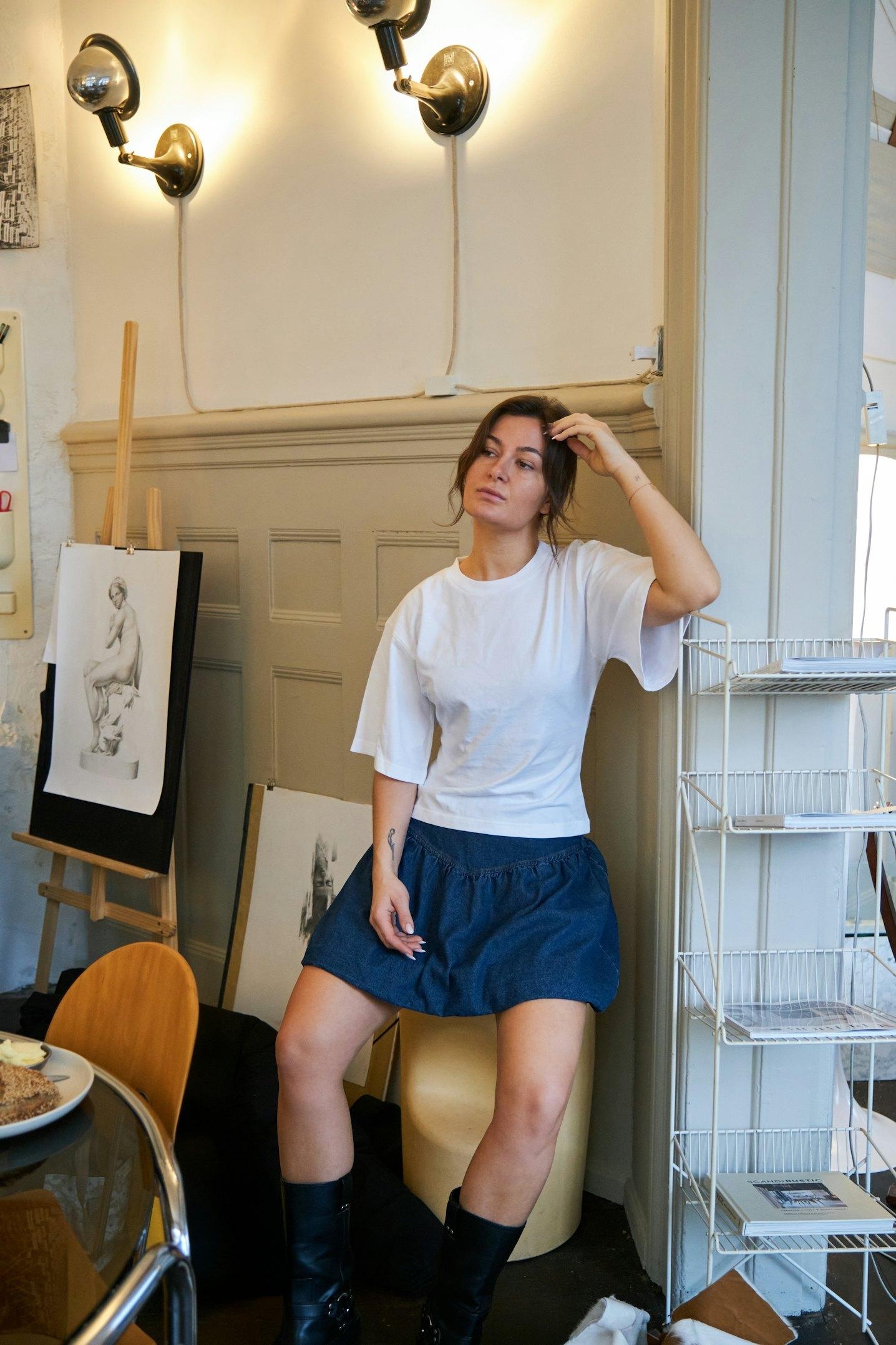 Neo Noir Asha Boxy Tee