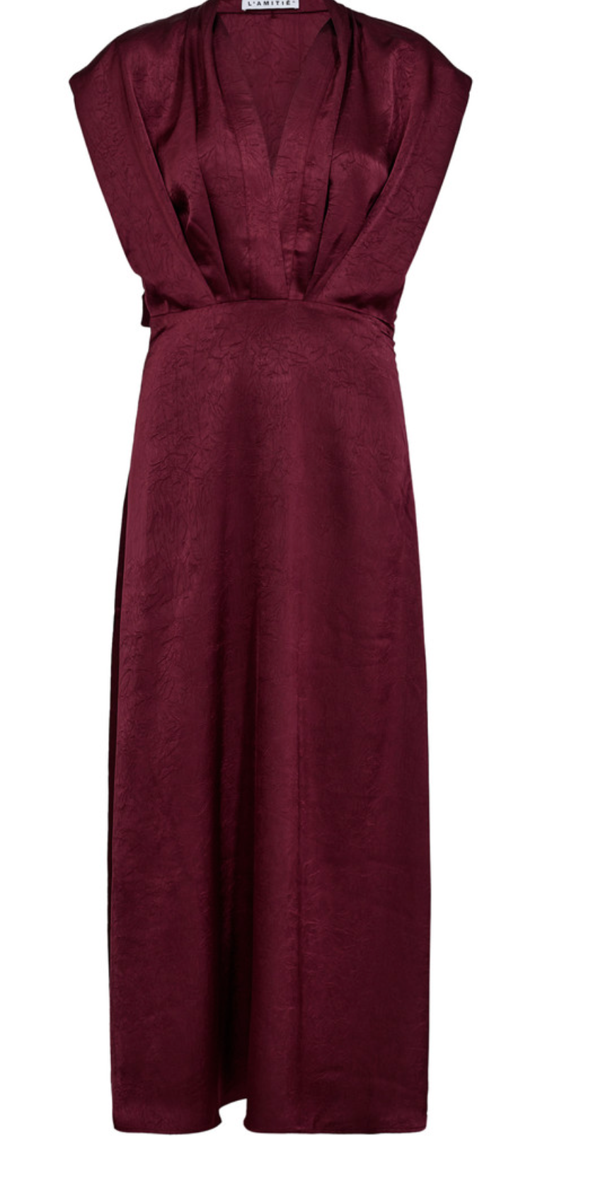 Haute L' Amitié L'egance Satin Drape Dress