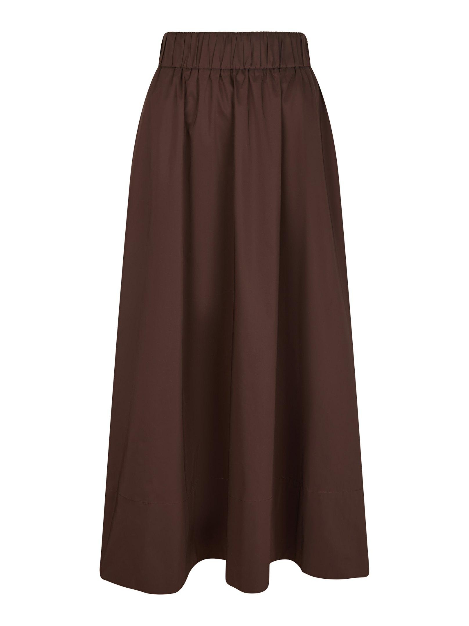 Yara Long Poplin Skirt