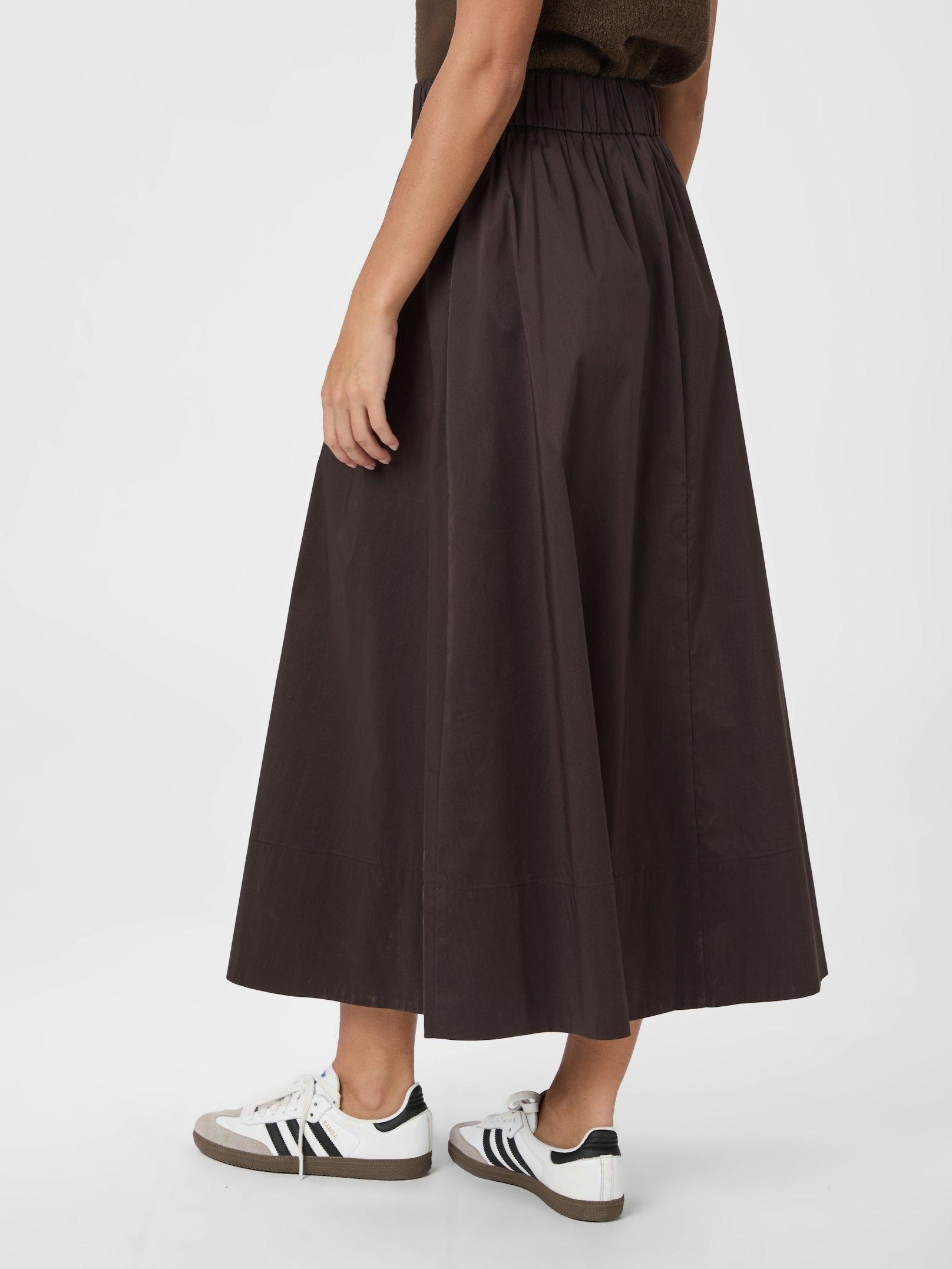 Yara Long Poplin Skirt