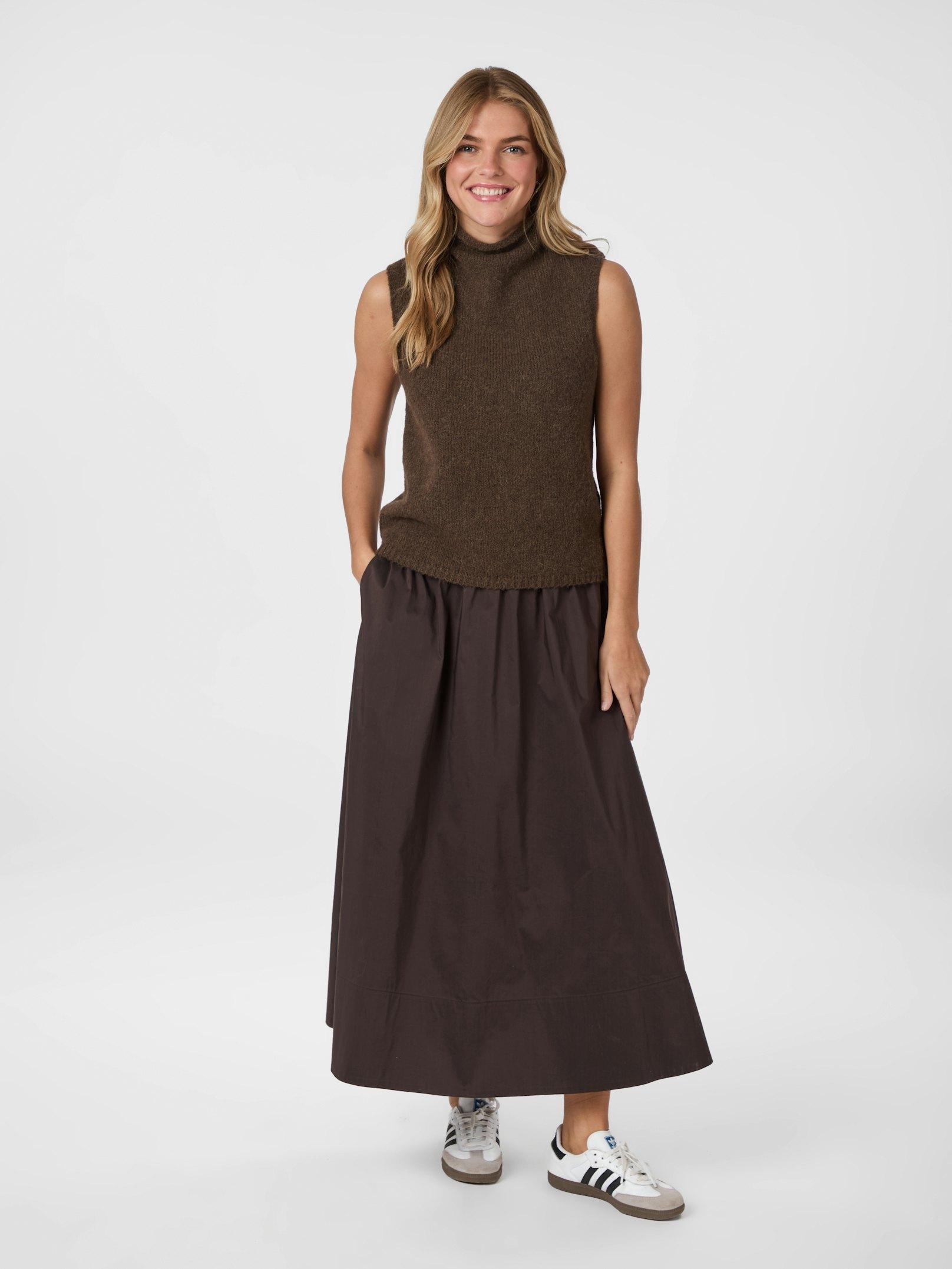 Yara Long Poplin Skirt
