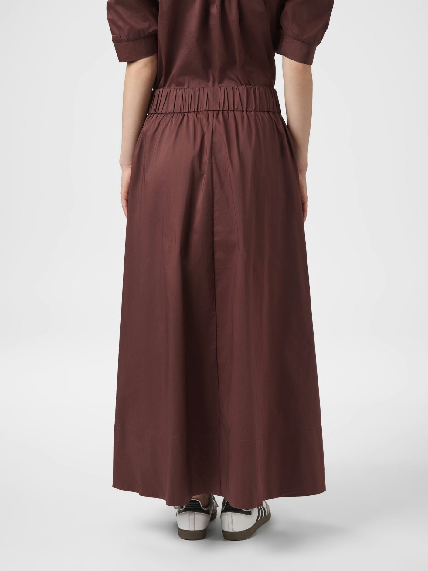 Yara Long Poplin Skirt