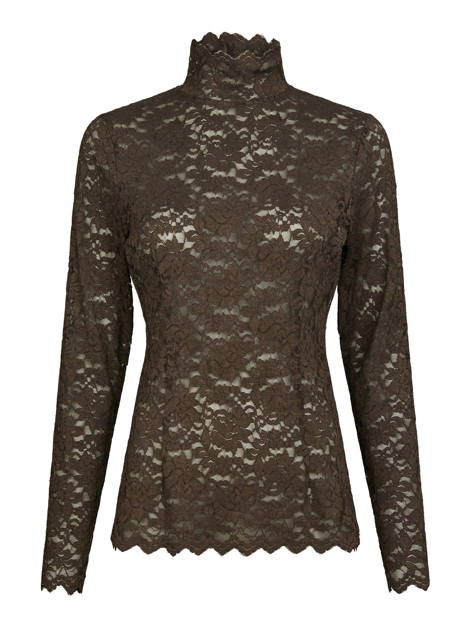 Neo Noir Liza Laceflower Blouse