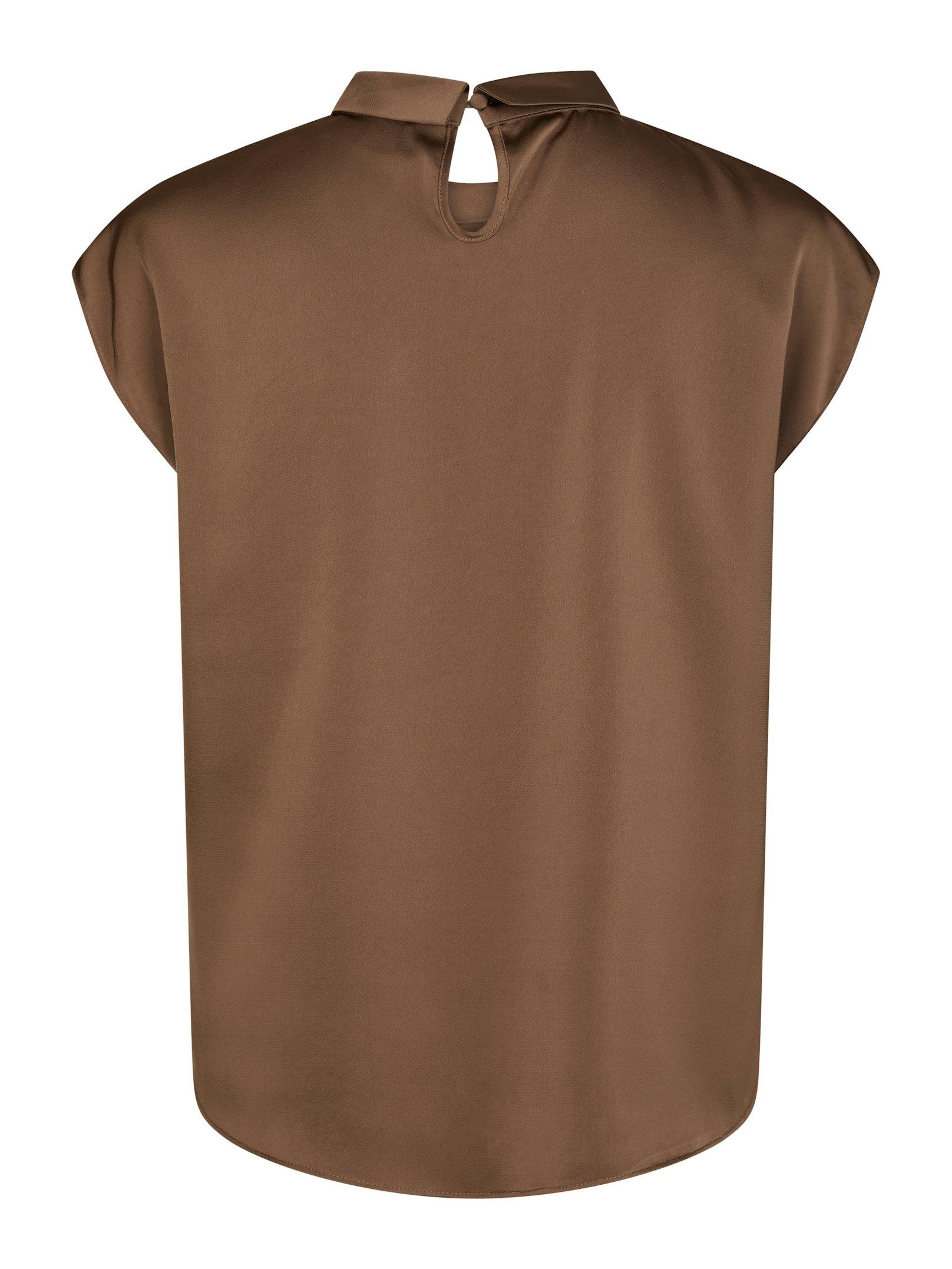 Fleur Drapy Satin Blouse