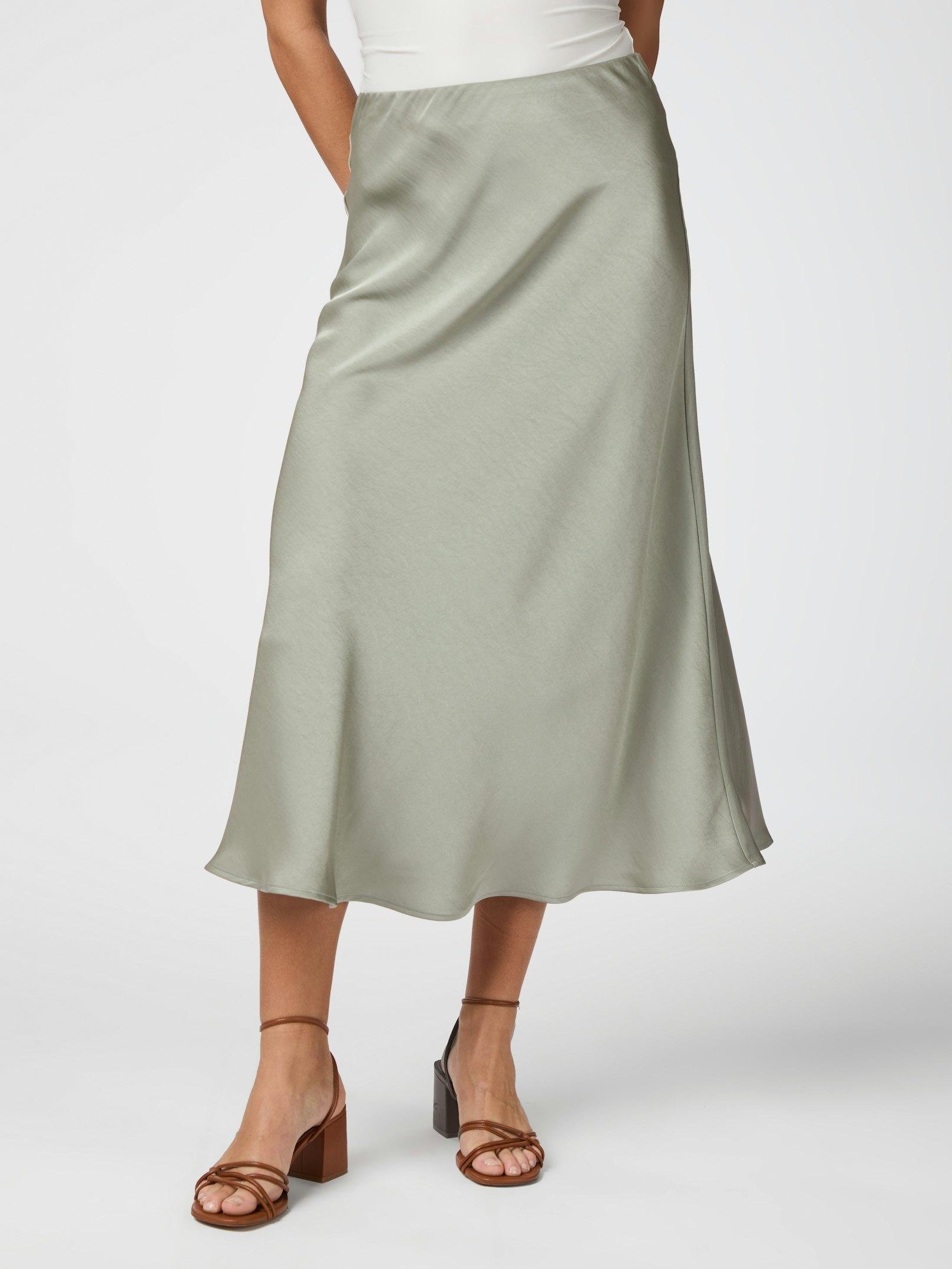 Bovary satin skirt