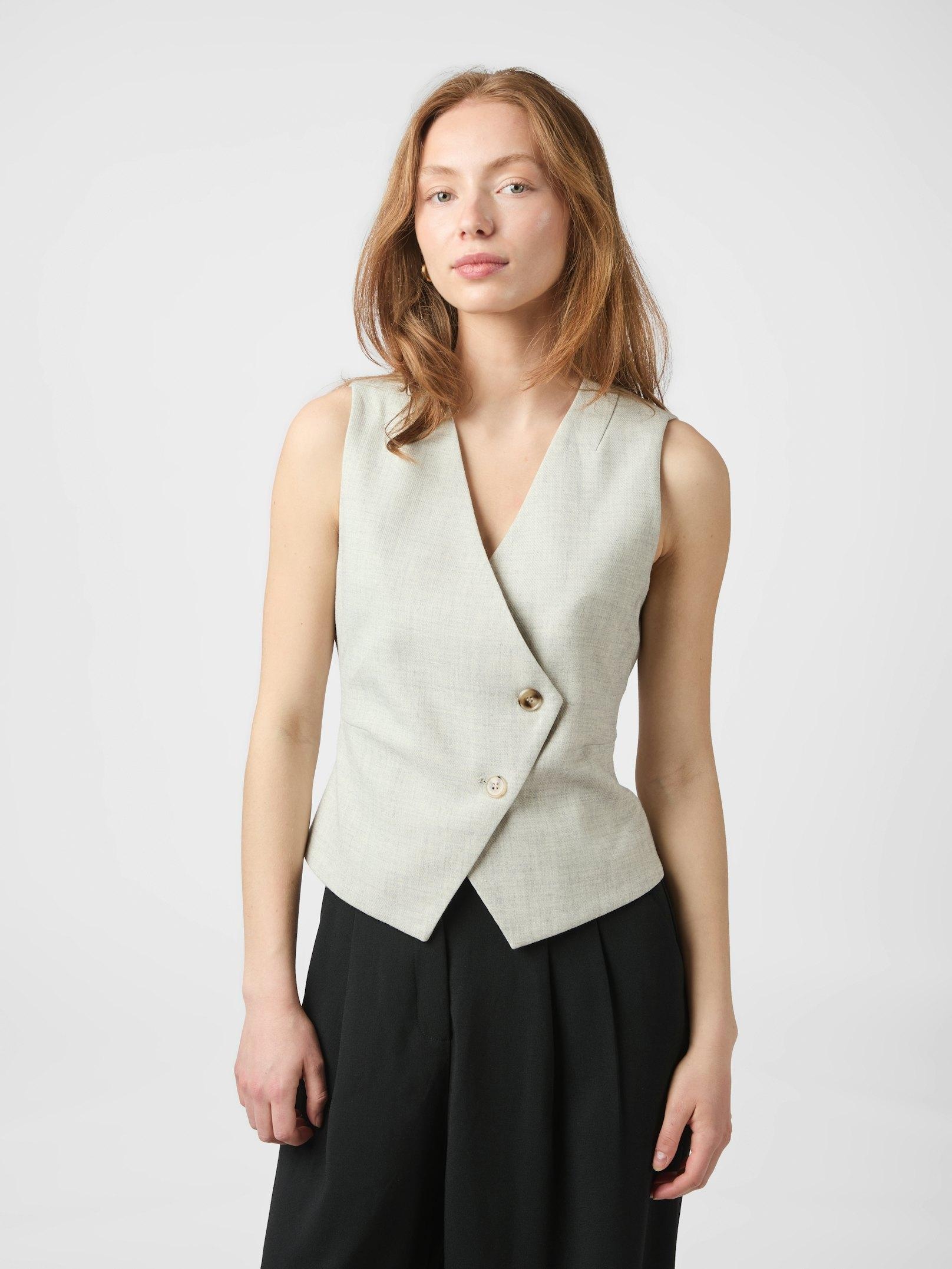 Neo Noir Philippe Melange Waistcoat