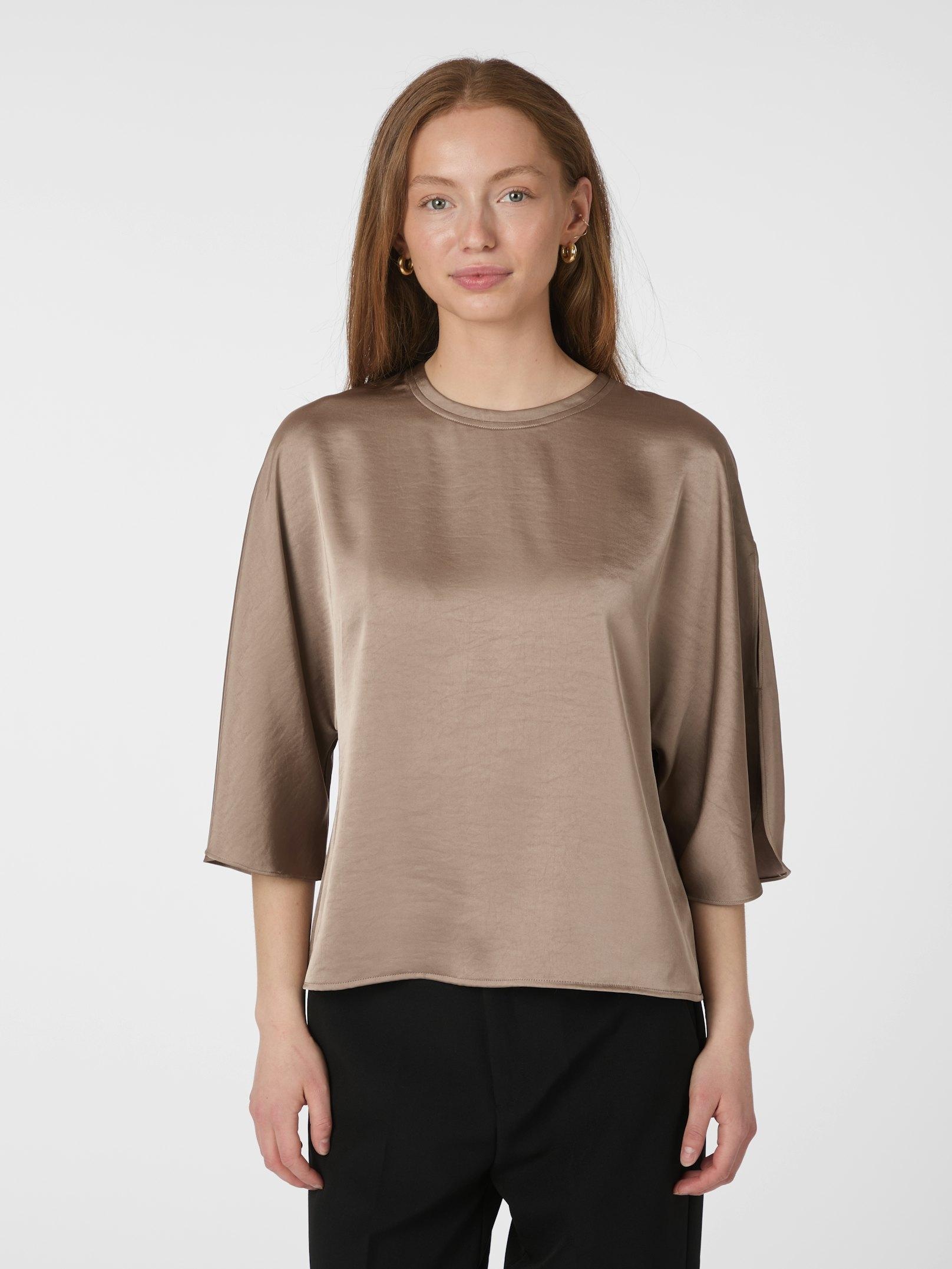 Neo Noir Liora Heavy Sateen Blouse