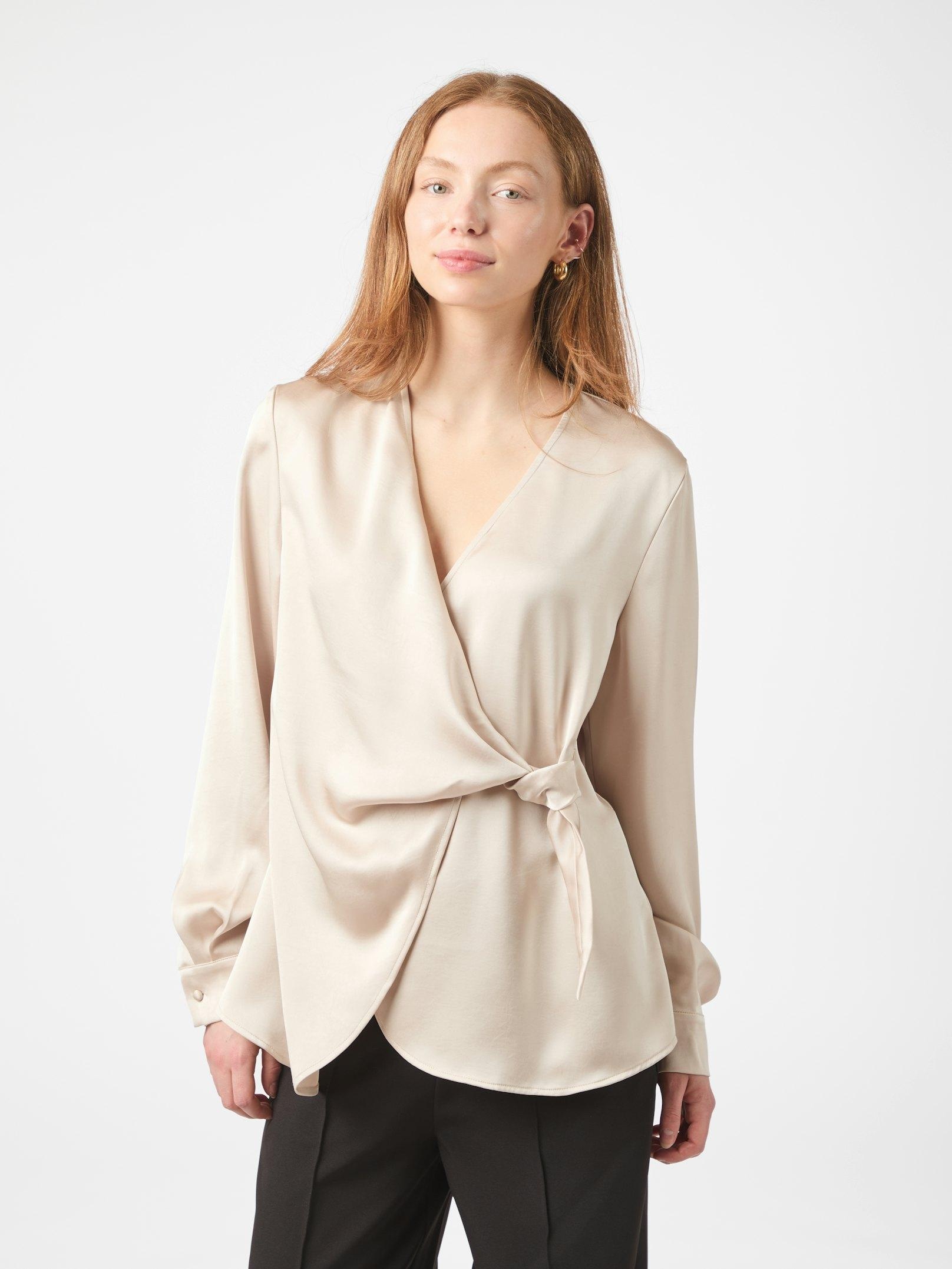 Neo Noir Petris Heavy Sateen Blouse
