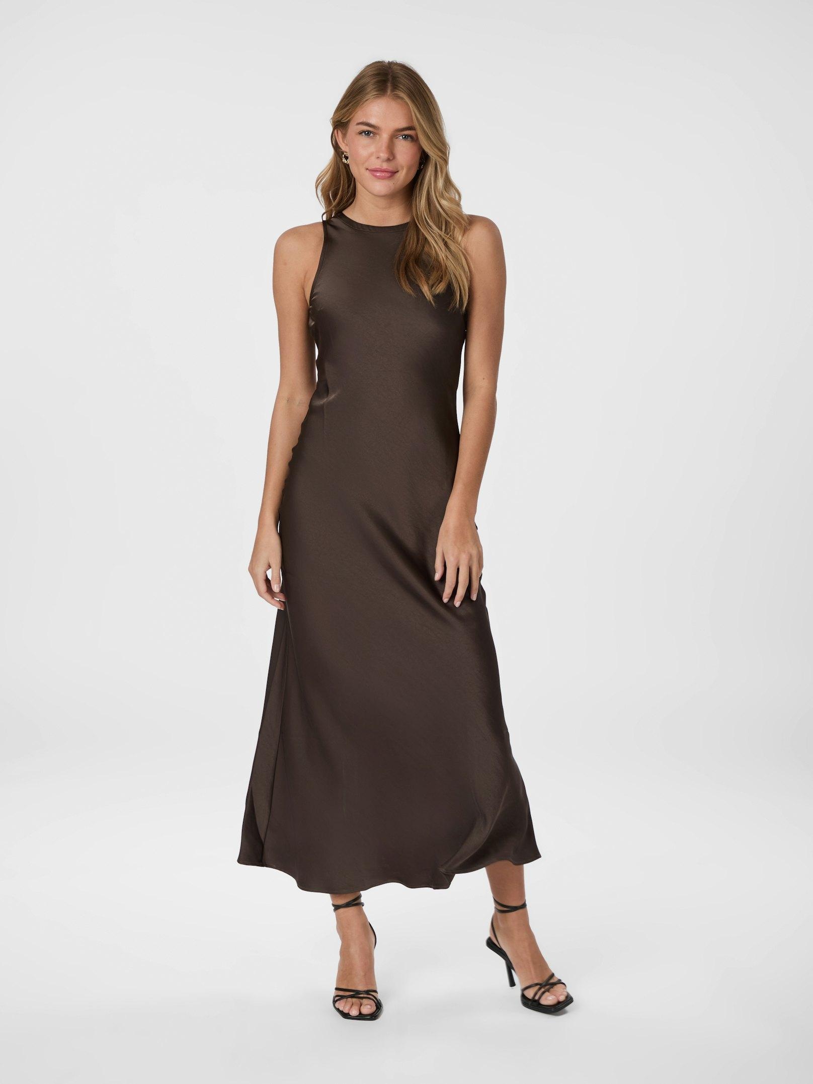 Celinie Heavy Sateen Dress