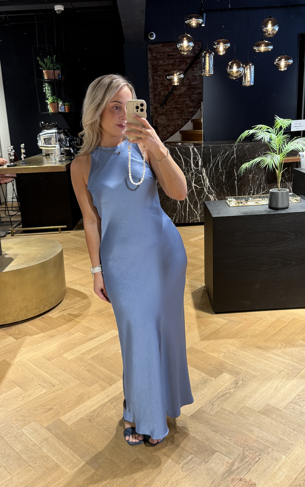 Celinie Heavy Sateen Dress