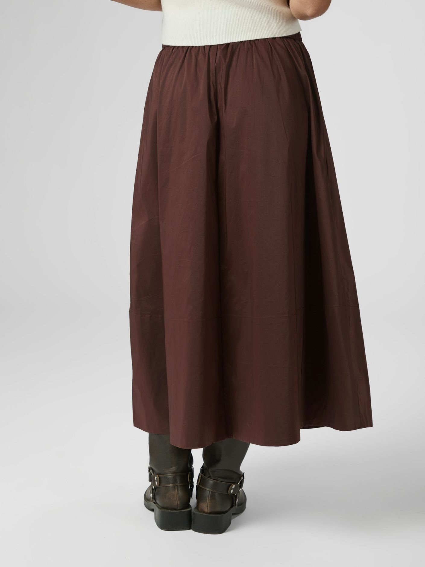 Yara Long Poplin Skirt