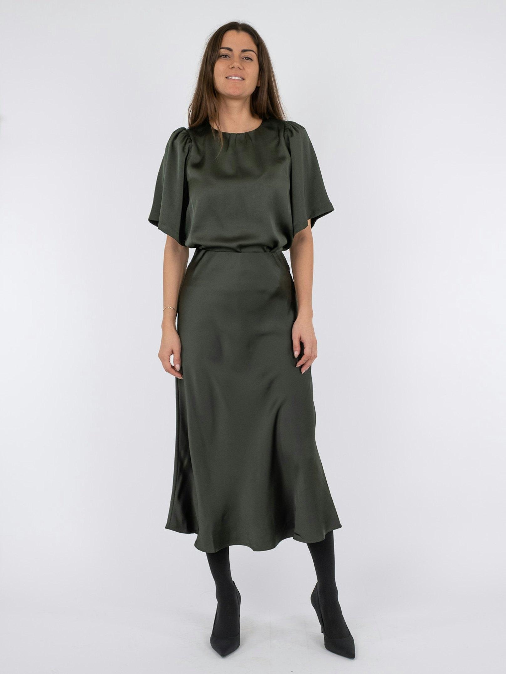 Bovary satin skirt