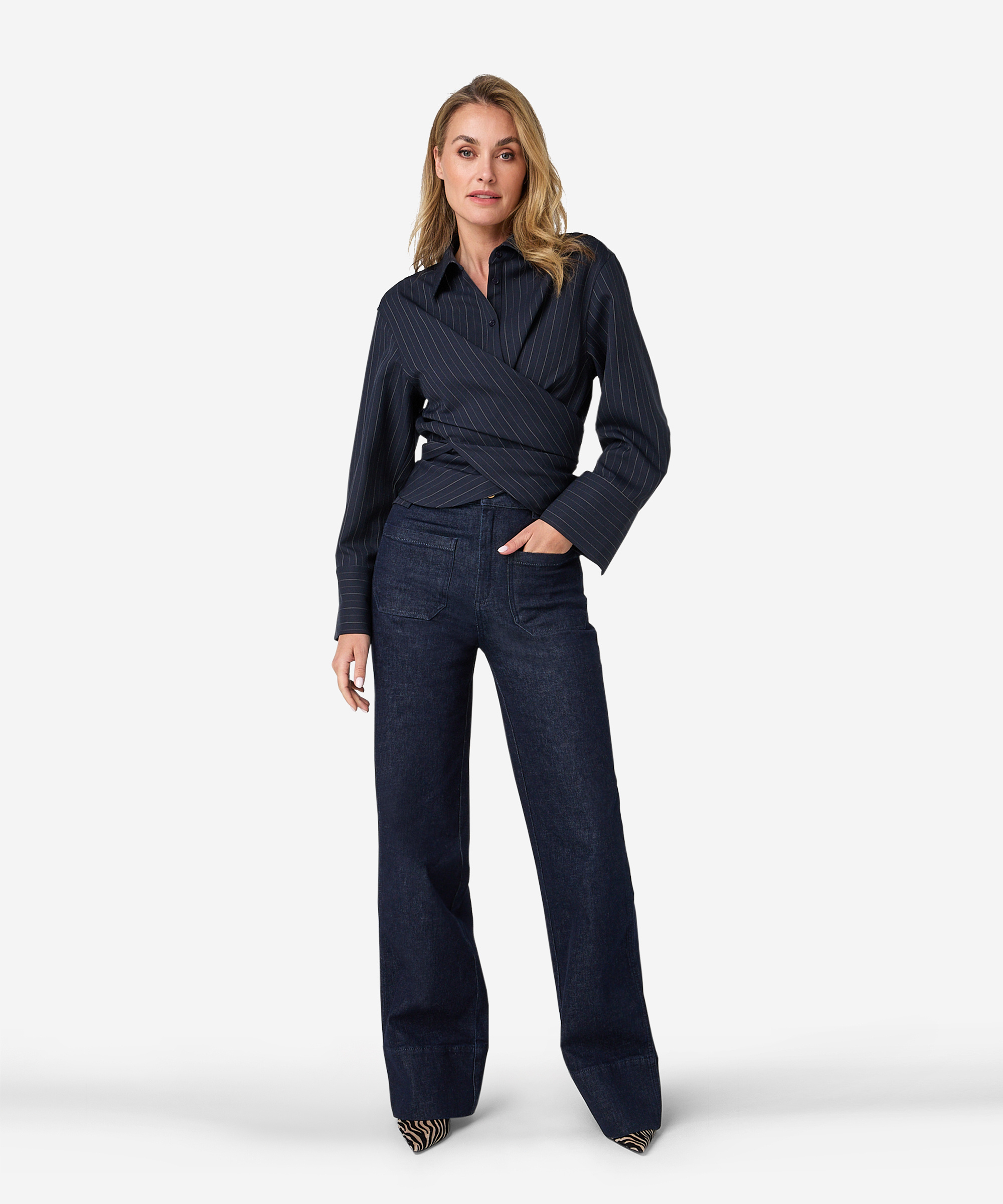 Tatum Pinstripe blouse