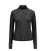 Olya velvet layering mesh top