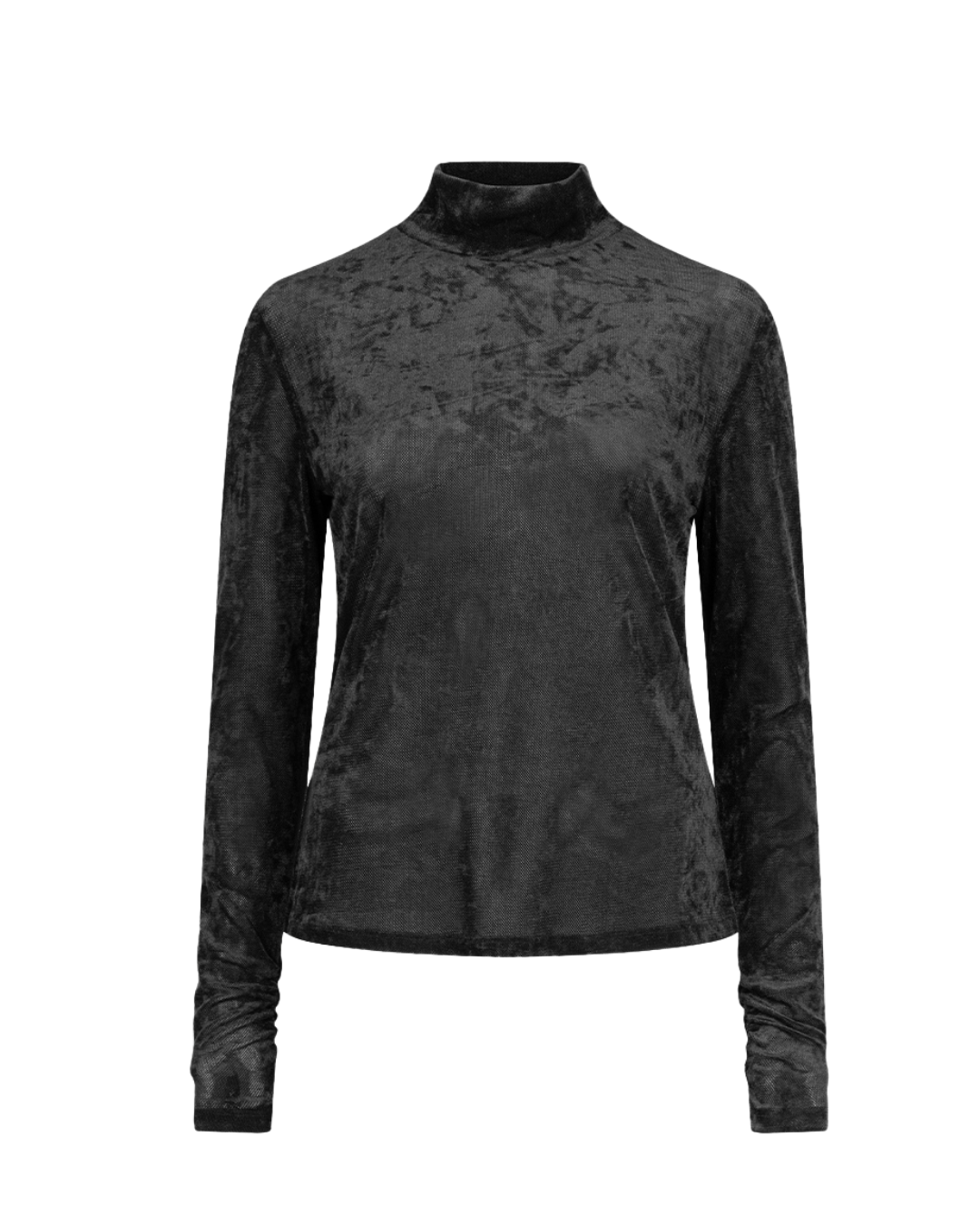 Olya velvet layering mesh top