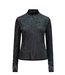 Olya velvet layering mesh top