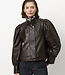 Kyrilo cropped leather jacket