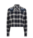 Dante 6 Eason check embellished shirt