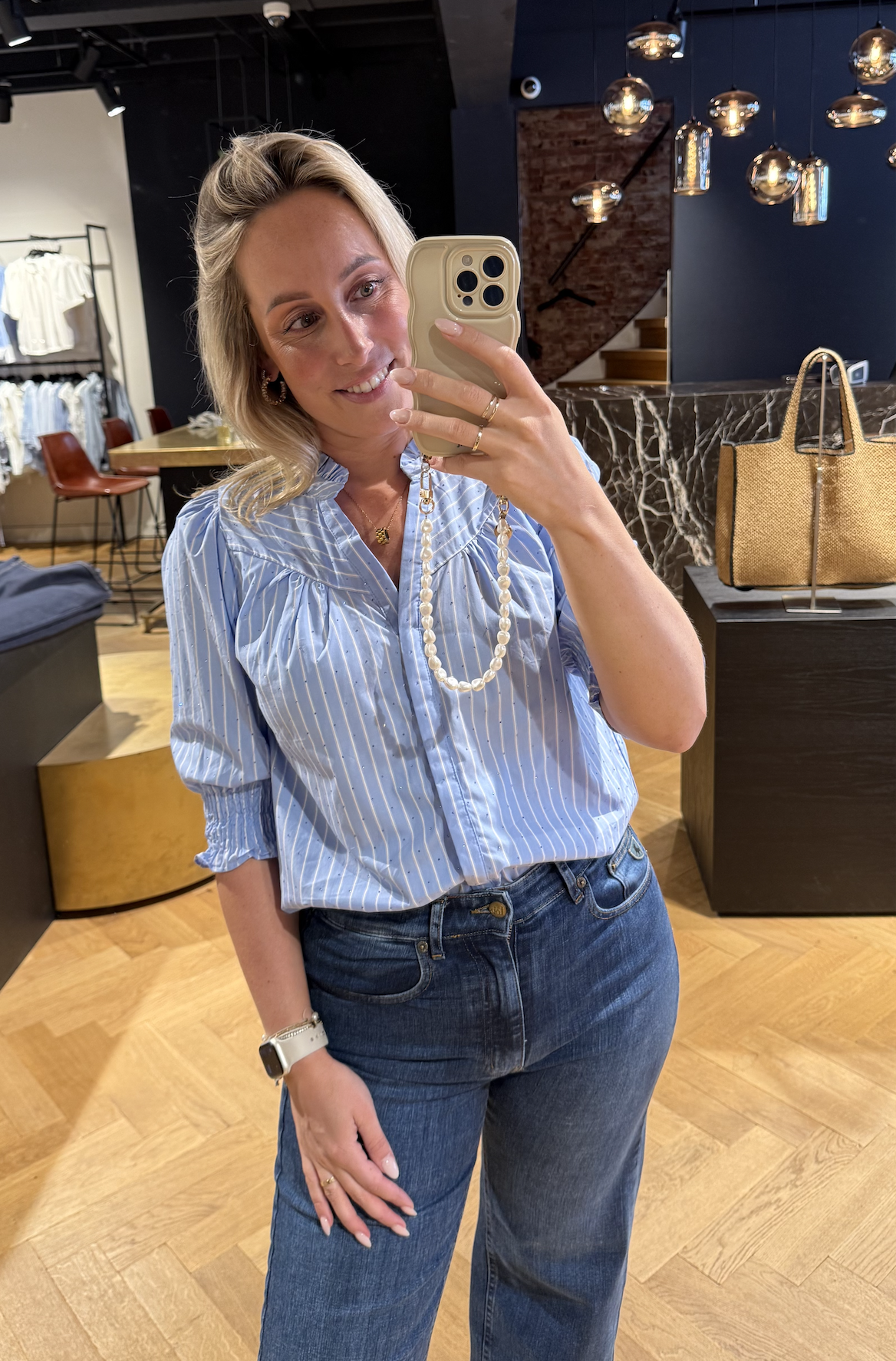 Diana Stripy Stone Blouse