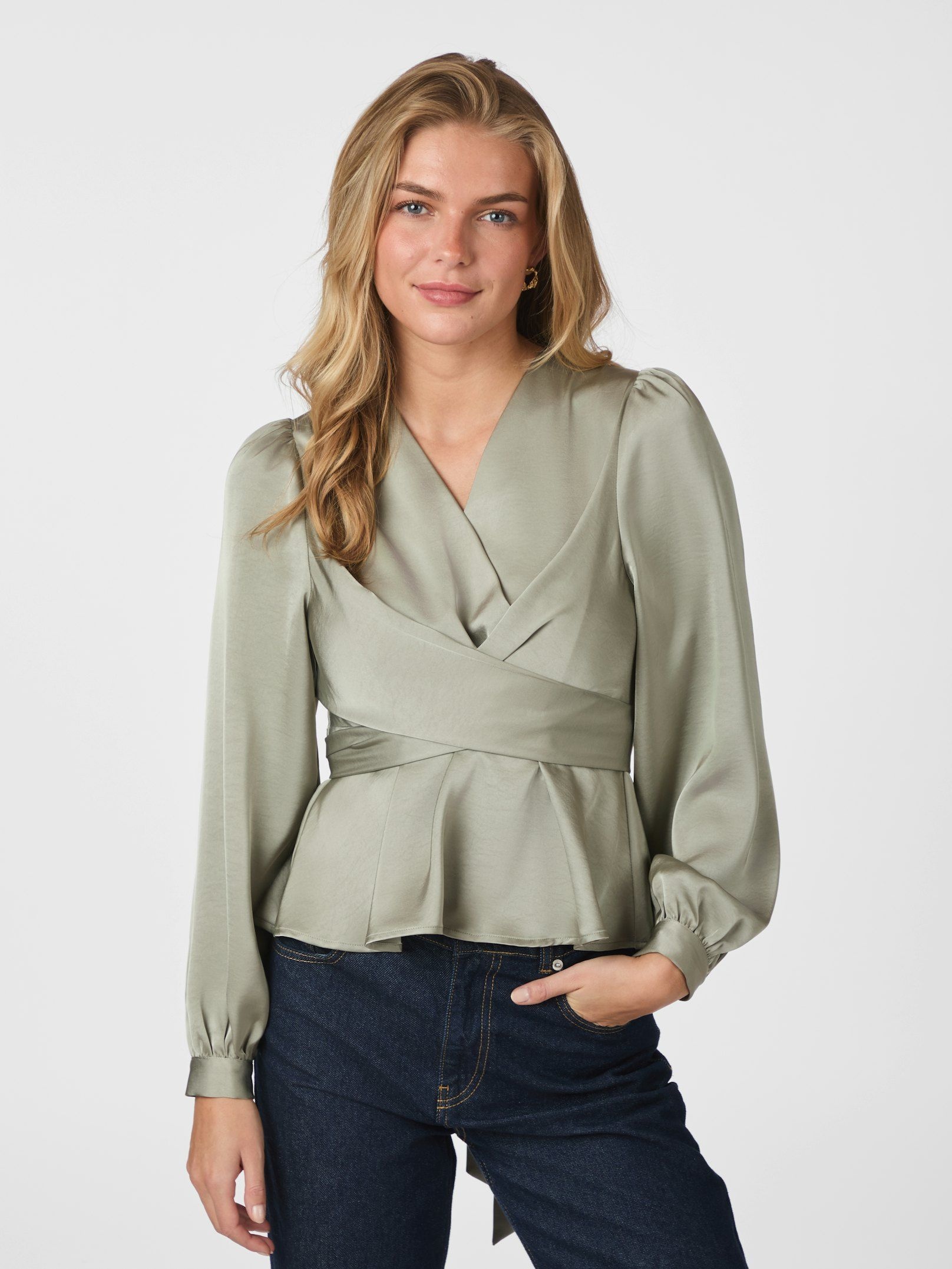 Neo Noir Rista Heavy Sateen Blouse