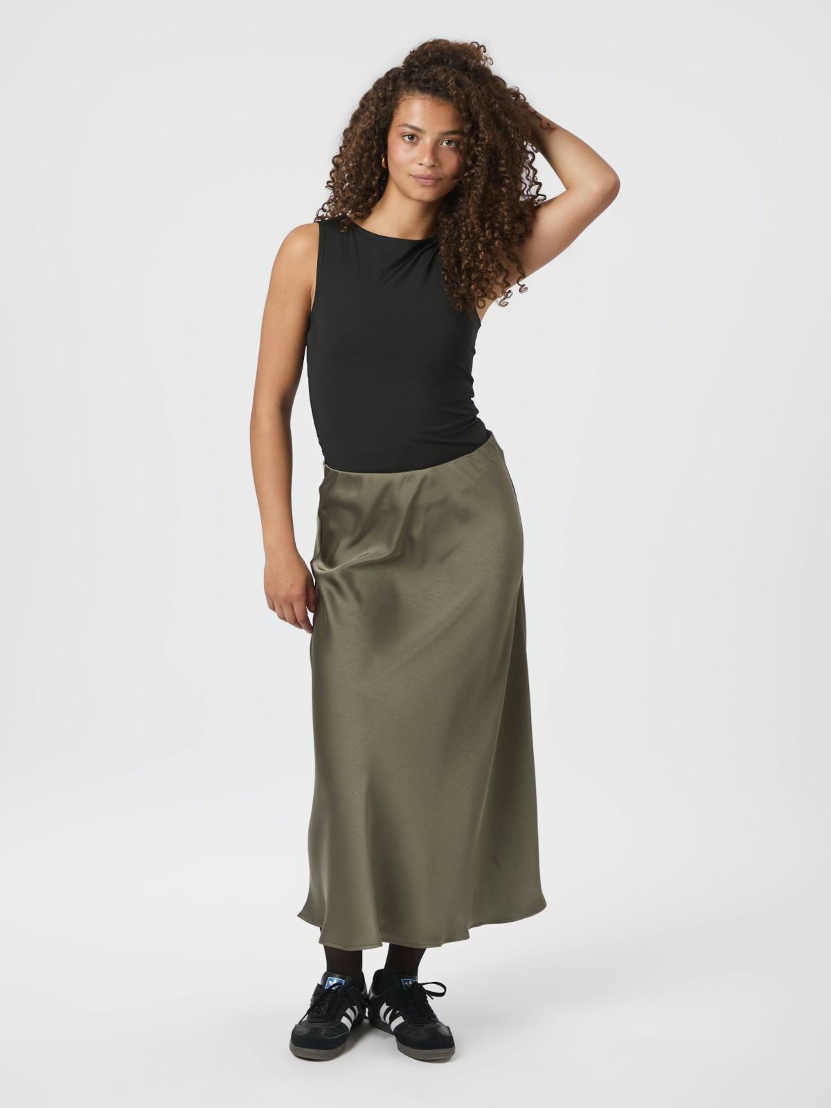 Bovary satin skirt