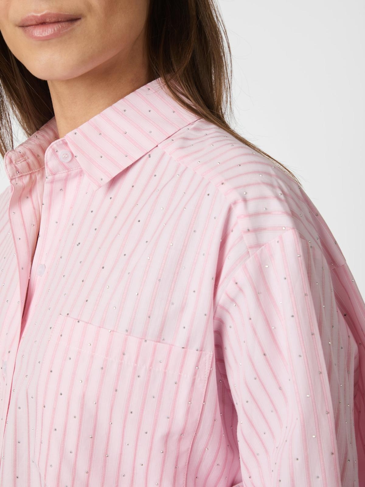 Dalma Soft Stripe Stone Shirt